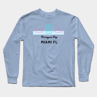 CLEAN UP MiAMI BISCAYNE BAY Long Sleeve T-Shirt